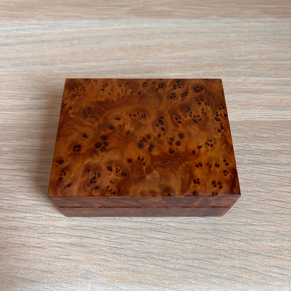 Pending: Wooden Burl Jewelry Box